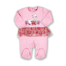 Rose Textiles - Baby Girls Tutu Sleepsuit, Swan Image 1
