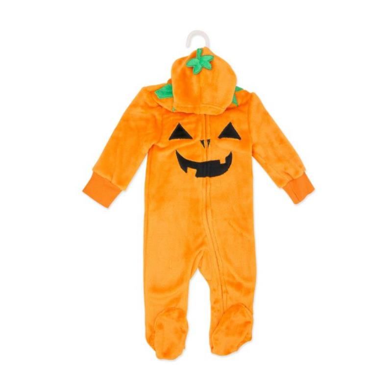 Rose Textiles - Baby Hooded Fleece Pram Pumpkin Image 2