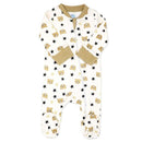 Rose Textiles - Baby Neutral Interlock Coverall Tan Family Bear Image 2