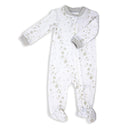 Rose Textiles - Baby Neutral Star Printed Sleeper, Grey Image 1