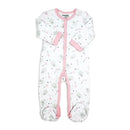 Rose Textiles - Balloon Elephant Interlock Coverall, Pink Image 1