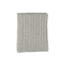 Rose Textiles - Cable Knit Blanket, Grey Image 2