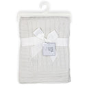 Rose Textiles - Cable Knit Blanket, White Image 1