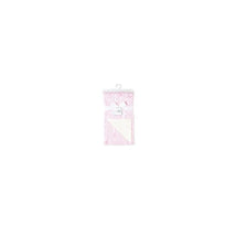 Rose Textiles - Cable Knit Sherpa Baby Blanket, Pink Image 1