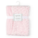 Rose Textiles - Curly Plush Blanket, Pink Image 1