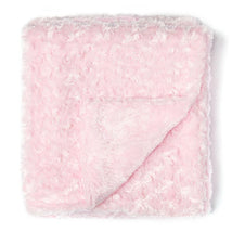 Rose Textiles - Curly Plush Blanket, Pink Image 2