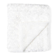 Rose Textiles - Curly Plush Blanket, White Image 2