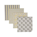 Rose Textiles - Flannel Receiving Blankets, Yellow Image 1