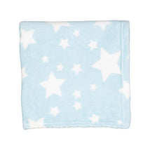 Rose Textiles Fleece Star Blanket - Light Blue Image 1