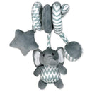 Rose Textiles - Grey Elephant Spiral Activity Toy Image 1