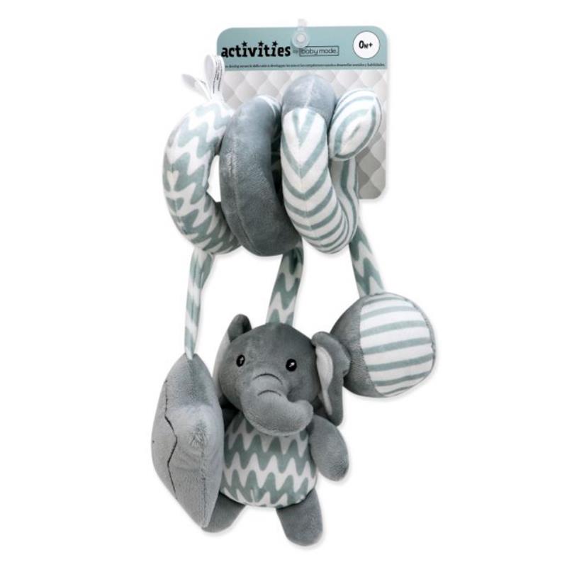 Rose Textiles - Grey Elephant Spiral Activity Toy Image 2
