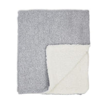 Rose Textiles - Grey Heather Sherpa Blanket Image 2