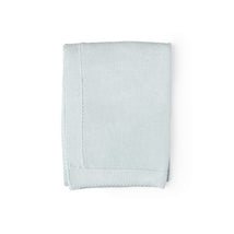 Rose Textiles - Knit Blanket With Border, Blue Image 1