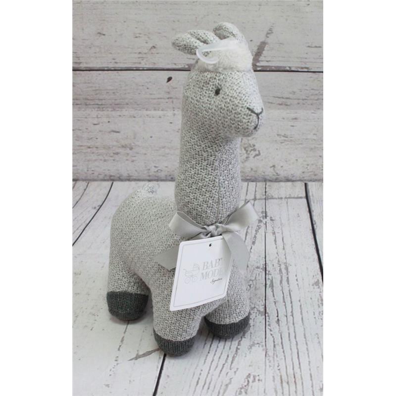 Rose Textiles - Knitted Llama Grey Image 1