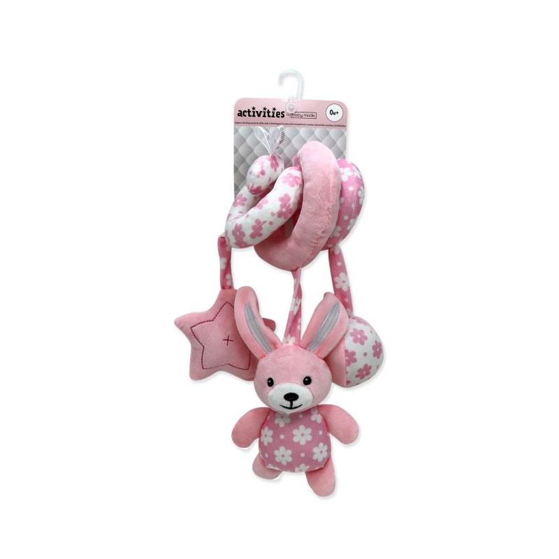 Rose Textiles - Pink Bunny Spiral Activity Toy Image 2
