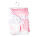Rose Textiles - Popcorn Sherpa Blanket, Pink Image 1