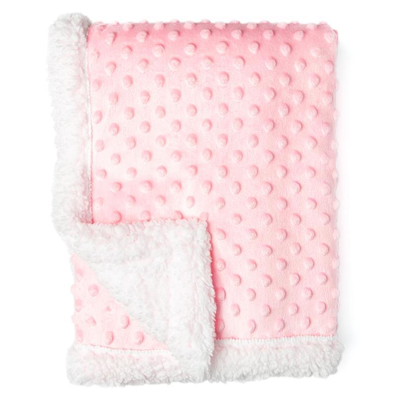 Rose Textiles - Popcorn Sherpa Blanket, Pink Image 2