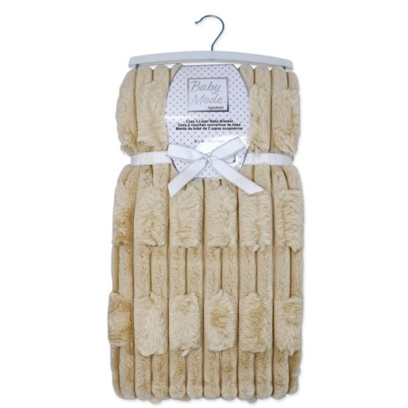 Rose Textiles - Rabbit Baby Fleece Blanket Tan Image 2