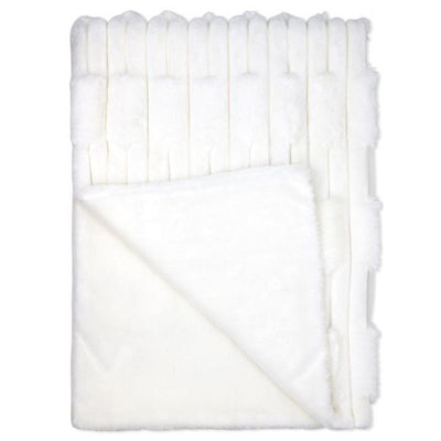 Rose Textiles - Rabbit Fleece Baby Blanket White Image 1