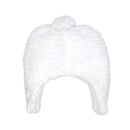 Rose Textiles Ridge Plush Hat & Bootie Set, White Image 3