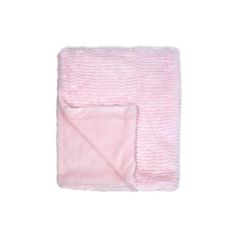 Rose Textiles - Ridged Plush Blanket, Pink Image 2