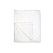Rose Textiles - Ridged Plush Blanket, White Image 3
