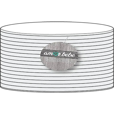 Rose Textiles - Rope Baby Basket, Grey Image 1