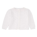 Rose Textiles - White Pointelle Sweater Image 1