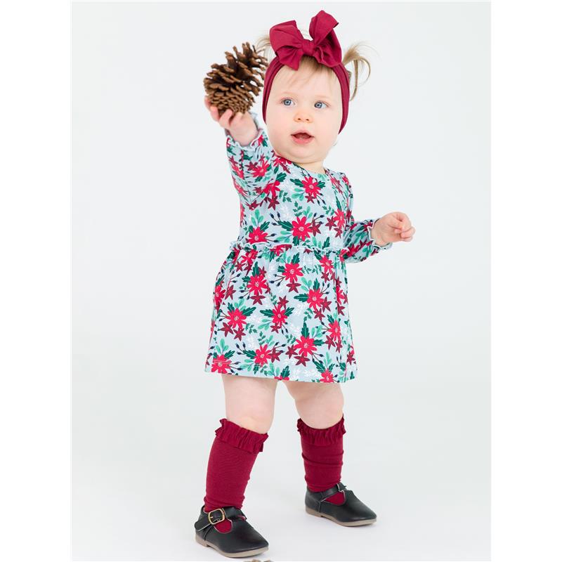 Rufflebutts 3Pk Rosewood, Ivory & Spruce Knee High Socks Image 5