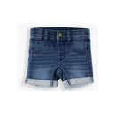 Rufflebutts - Baby Boy Medium Wash Denim Boys Stretch Skort Image 2