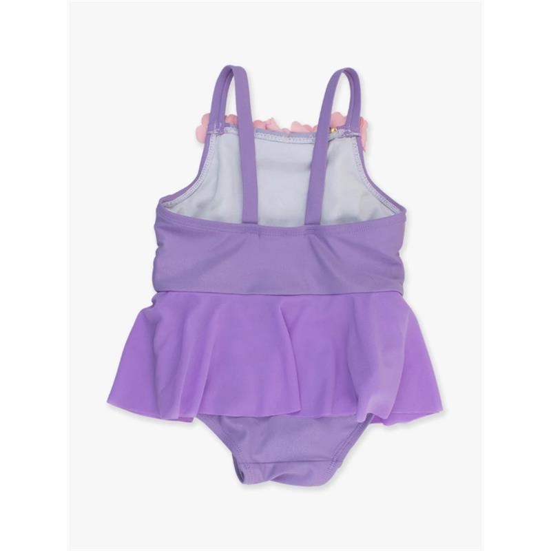 Rufflebutts - Baby Girl Dress-Up One Piece Swimsuit Amethyst Princess Image 3