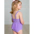 Rufflebutts - Baby Girl Dress-Up One Piece Swimsuit Amethyst Princess Image 4