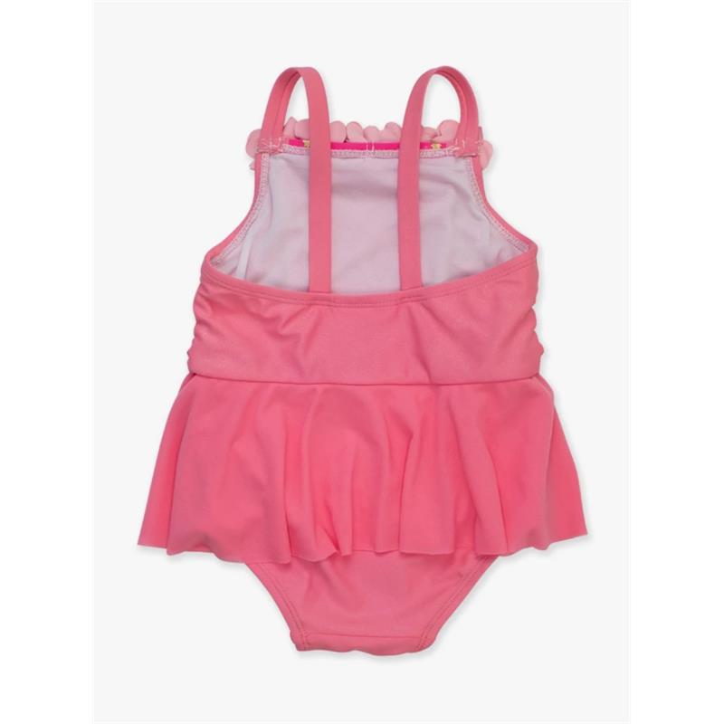 Rufflebutts - Baby Girl Dress-Up One Piece Swimsuit Royal Pink Princess Image 3