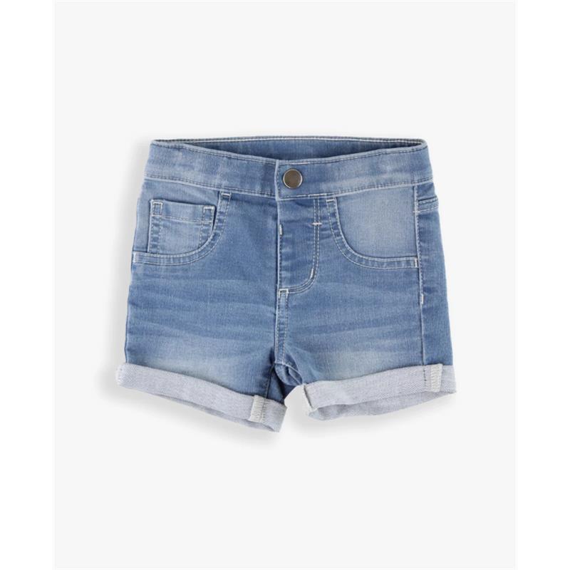 Rufflebutts - Baby Girl Light Wash Denim Shorts Image 2