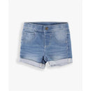 Rufflebutts - Baby Girl Light Wash Denim Shorts Image 2