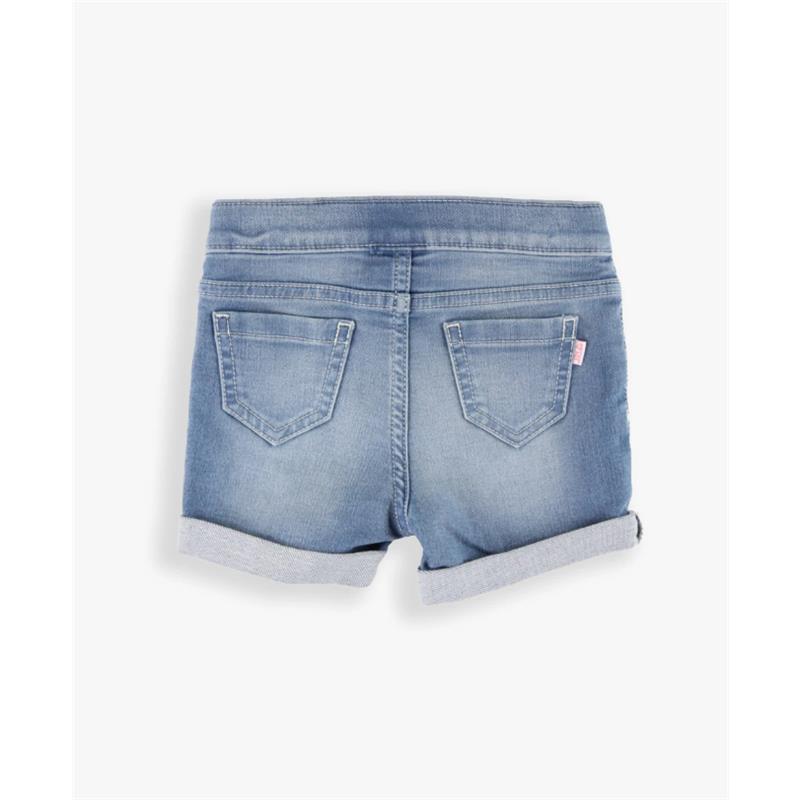 Rufflebutts - Baby Girl Light Wash Denim Shorts Image 3