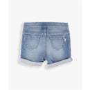 Rufflebutts - Baby Girl Light Wash Denim Shorts Image 3