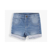 Rufflebutts - Baby Girl Light Wash Girls Denim Shorts  Image 2