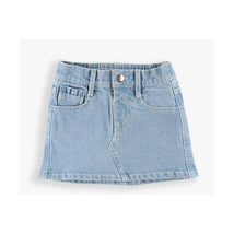 Rufflebutts - Baby Girl Light Wash Kids Ruffle Denim Skirt Image 2