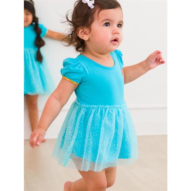 Rufflebutts - Baby Girls Apple Princess Bow Twirl Romper Short Sleeve  Image 5