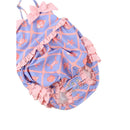 Rufflebutts Baby Girls Tropical Trellis One Piece Bow Bubble Romper Swimsuit With Signature Rear Ruffles  Image 4