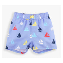 Rufflebutts - Down By The Bay Swim Trunks, Blue Image 1
