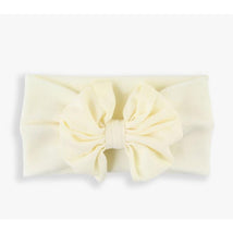 Rufflebutts Girls Ivory Big Bow Headband
