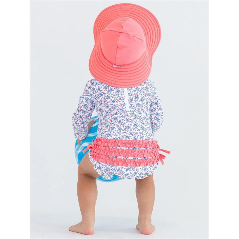 Rufflebutts - Kids Swim Hat, Bubblegum Pink Image 3