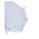 Rufflebutts - Periwinkle Blue Seersucker One Piece Rash Guard Image 7