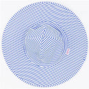 Rufflebutts Periwinkle Blue Seersucker Swim Hat, 3T-5 Image 3