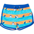 Rufflebutts Ruggedbutts Boys Upf50+ Sun Protected Dolphin Hem Swim Trunks Image 1