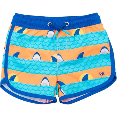 Rufflebutts Ruggedbutts Boys Upf50+ Sun Protected Dolphin Hem Swim Trunks Image 1