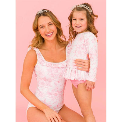 Rufflebutts - Women's Ruffle One Piece, Bubblegum Pink Image 1