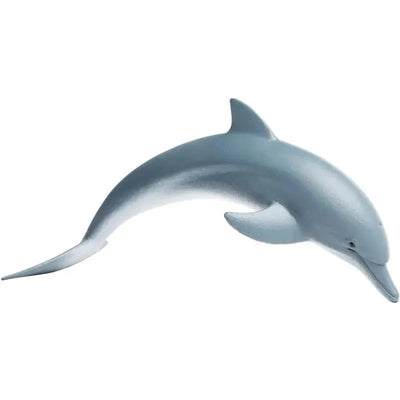 Lifelike 4.5-inch dolphin figurine by Safari Ltd, featuring a smooth gray finish and realistic details.